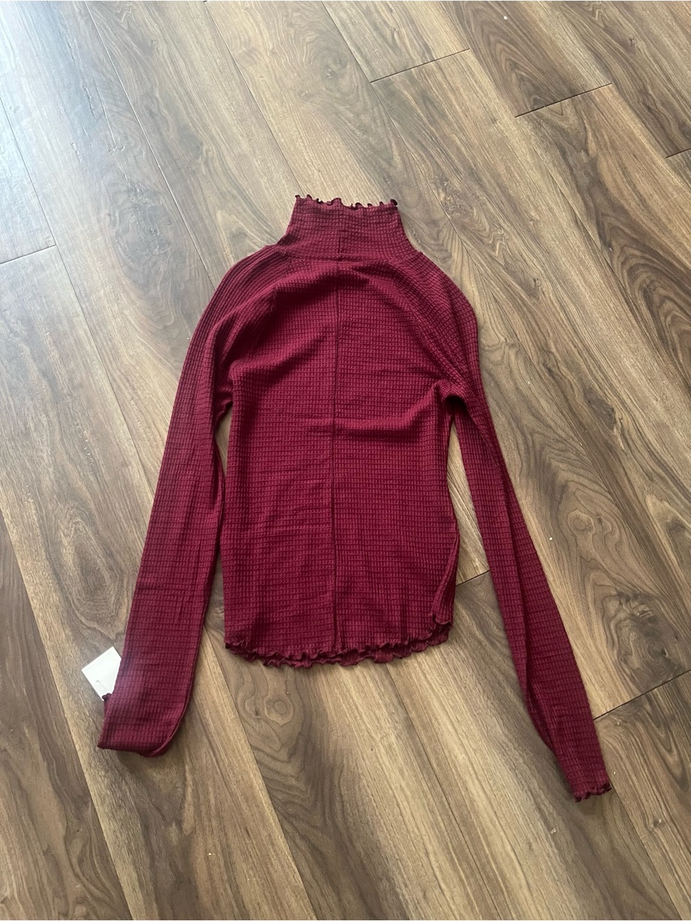 Intimately Free People Make it Easy Thermal Top Small NWT Deep Plum - Picture 5 of 7